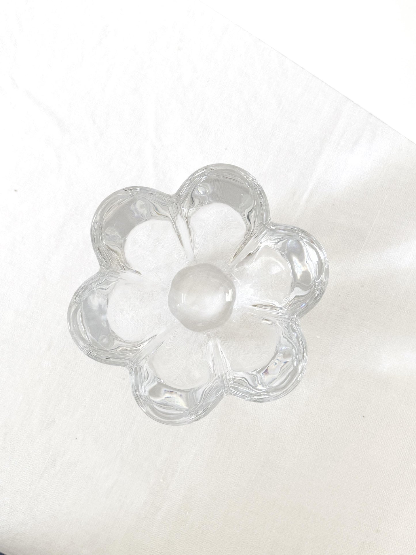 Flower Shaped Lead Crystal Vase