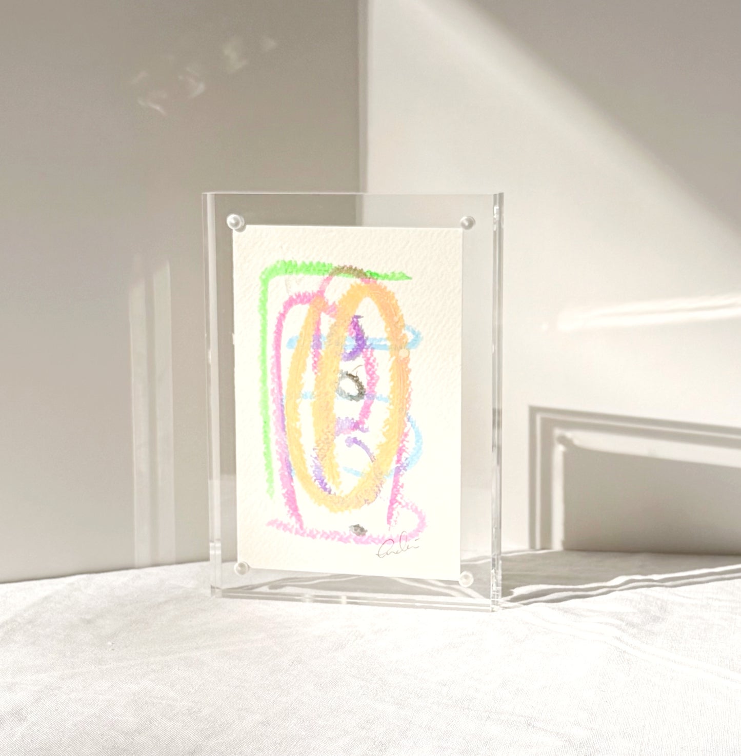 Acrylic Framed Abstract Mini Painting