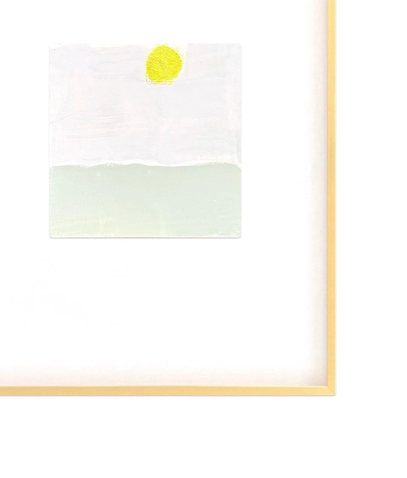 Original Abstract Mixed Media Painting, Set of 3, Abstract Wall Art, 5”x5” (Mat size 11”x14”), Neutral Artwork, Artwork for Interior Design