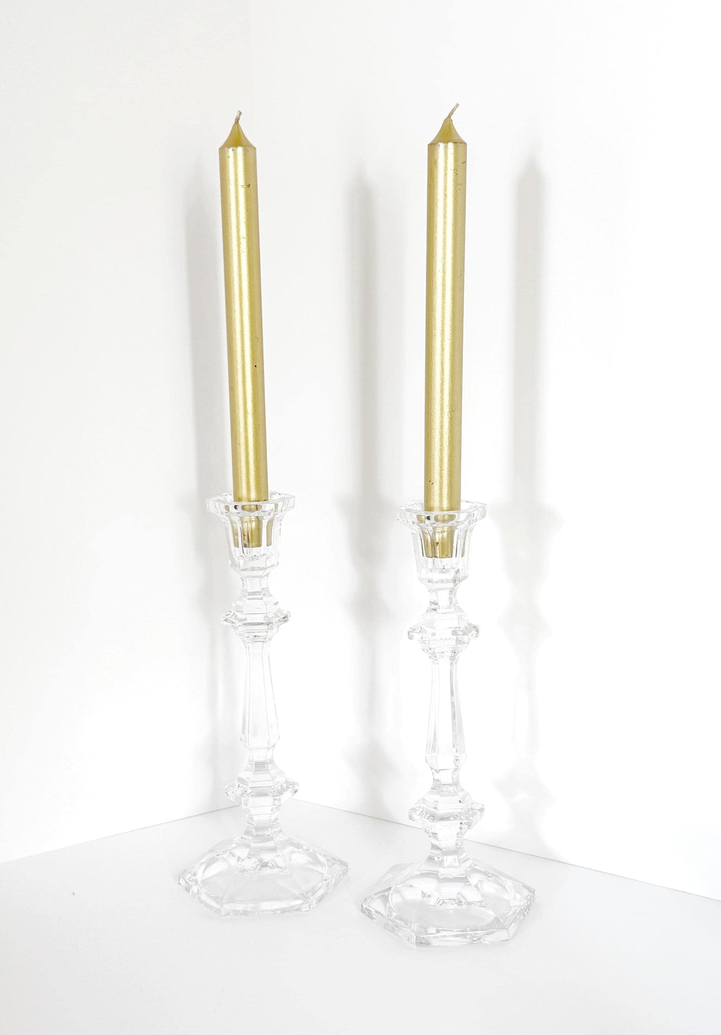 Pair of Crystal Candlestick Holders