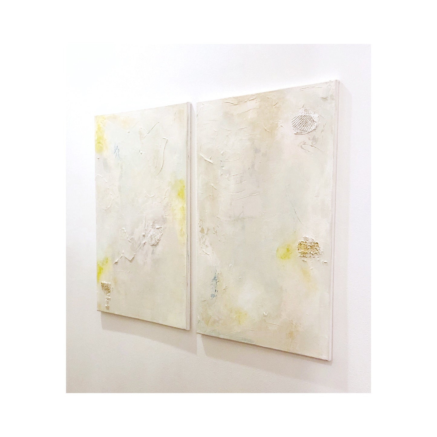 Custom Large Canvas Artwork, Mixed Media Painting, Original Painting, Custom Color Options, Set of 2 (24" x 36") Interior Designer Art