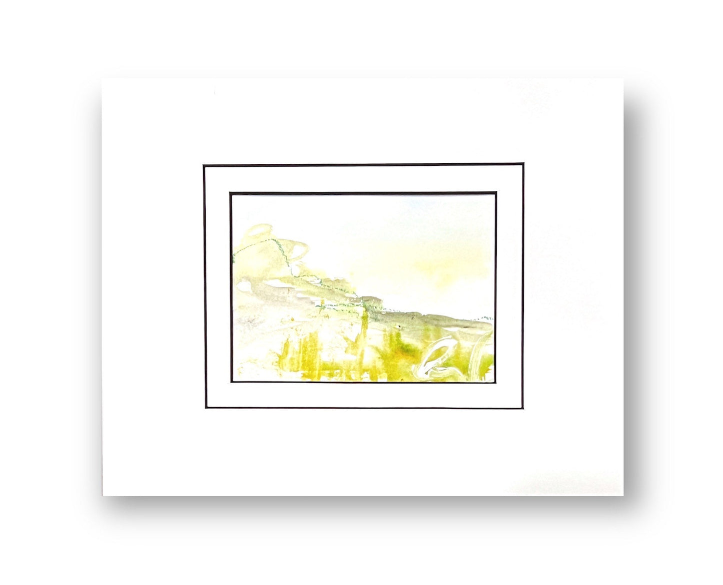 Original Abstract Mixed-Media Painting, Size 4”x6”, Matted in 8”x10”, Ready to Frame, Abstract Artwork, Original Artwork, Small Art, Napa 2