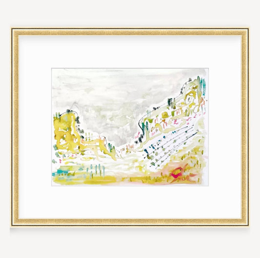 Abstract Watercolor Painting Landscape Painting, Abstract Art, Neutral Artwork, Watercolor Painting, Framed Artwork, Landscape Painting