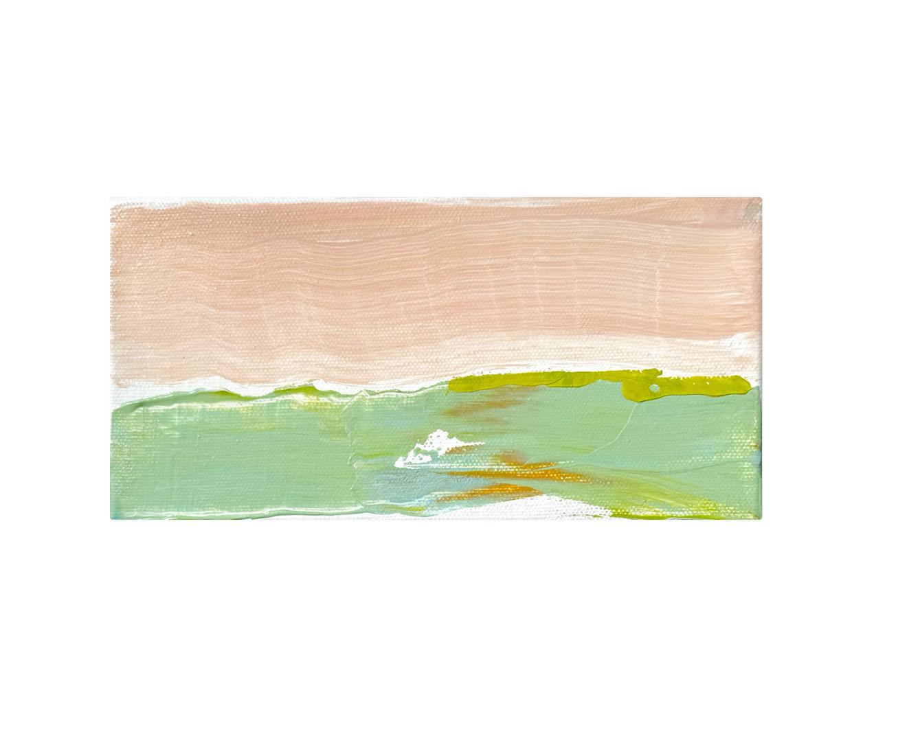 Original Abstract Mixed Media Landscape Painting on Streched Canvas, Abstract Artwork, Small Landscape, Abstract Art