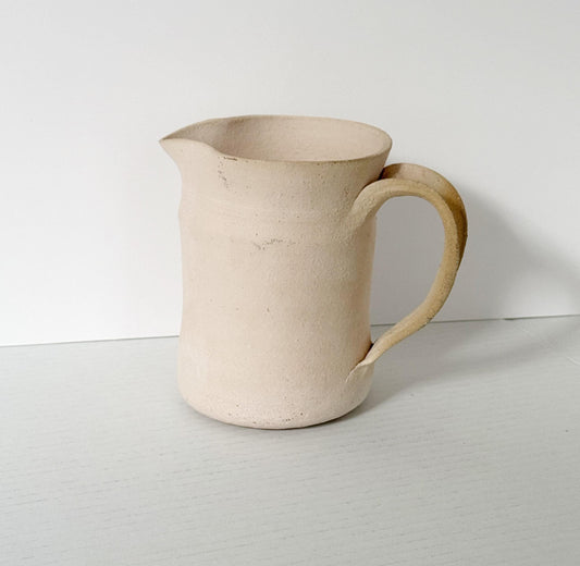 Handmade Taupe Drink Pitcher