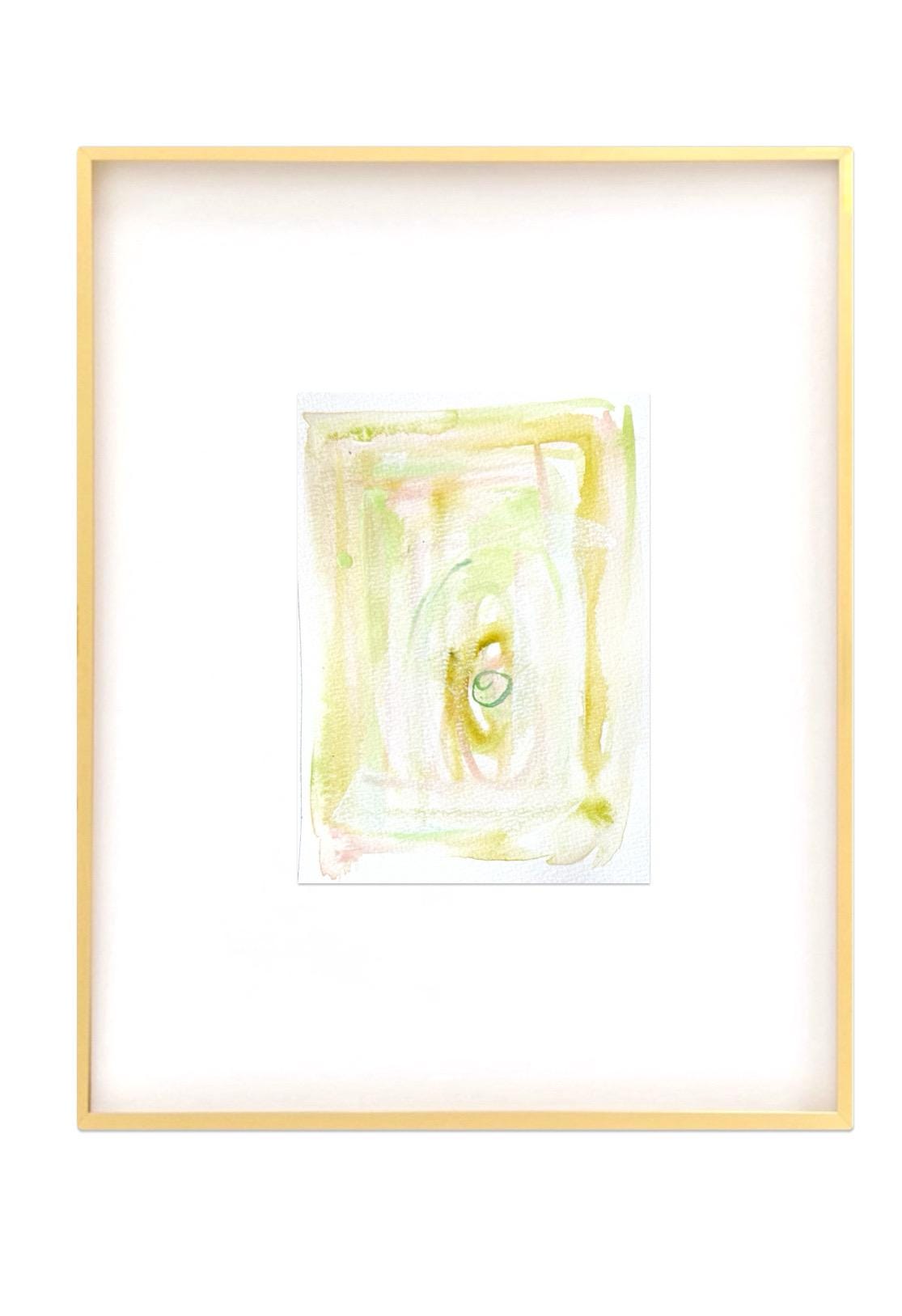 Abstract Watercolor Painting, Set of 3, 5"x7”, Turquoise, Pink, Pastel