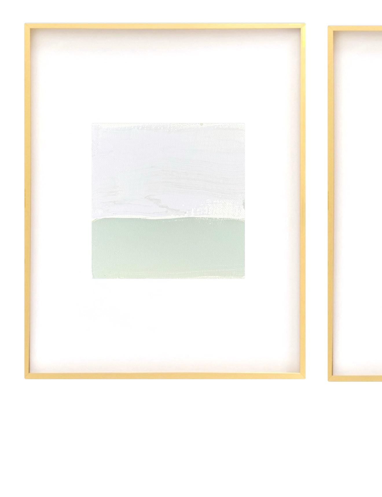 Original Abstract Mixed Media Landscape Paintings, Set of 2, Abstract Wall Art, 4”x6”, Neutral Artwork, Artwork for Interior Design