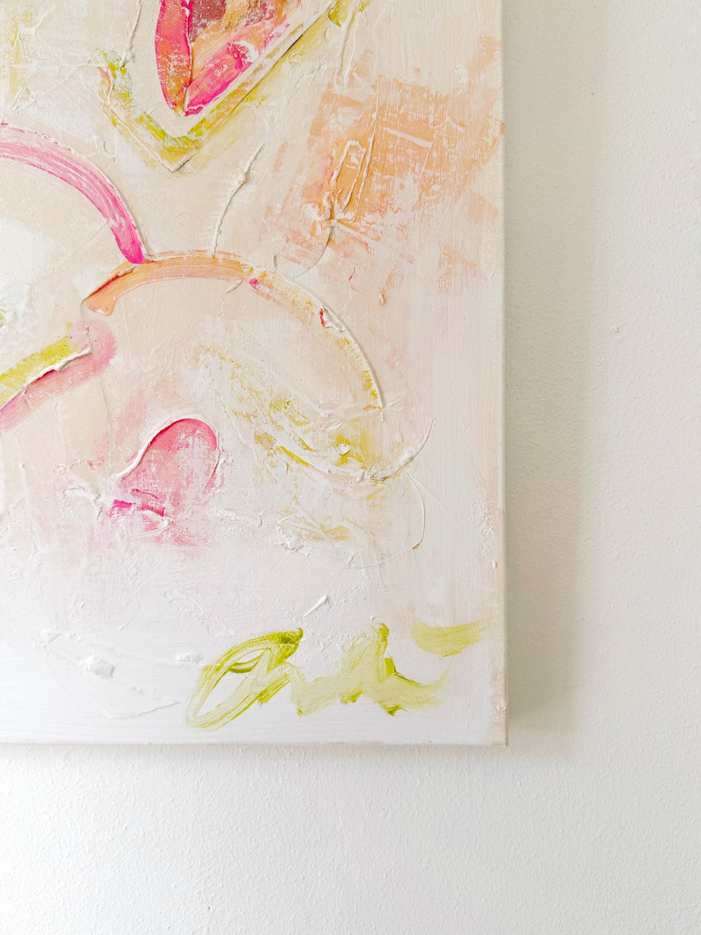 Original Abstract Mixed Media Painting on canvas, Size 24”x30”, White Abstract Painting, Texture Painting on Stretched Canvas