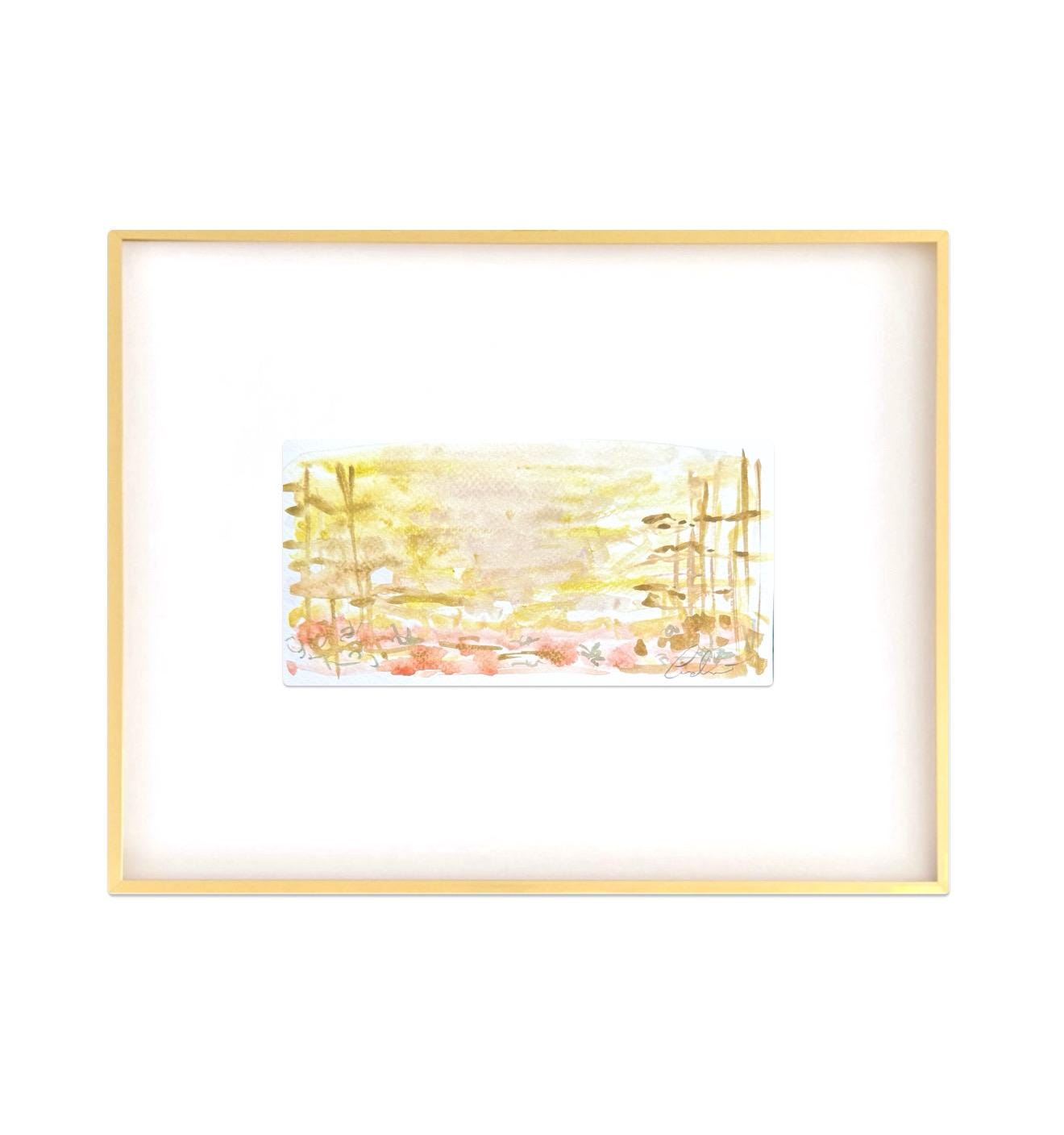 Abstract Watercolor Painting Landscape Painting, Abstract Art, Neutral Artwork, Watercolor Painting, Framed Artwork, Landscape Painting