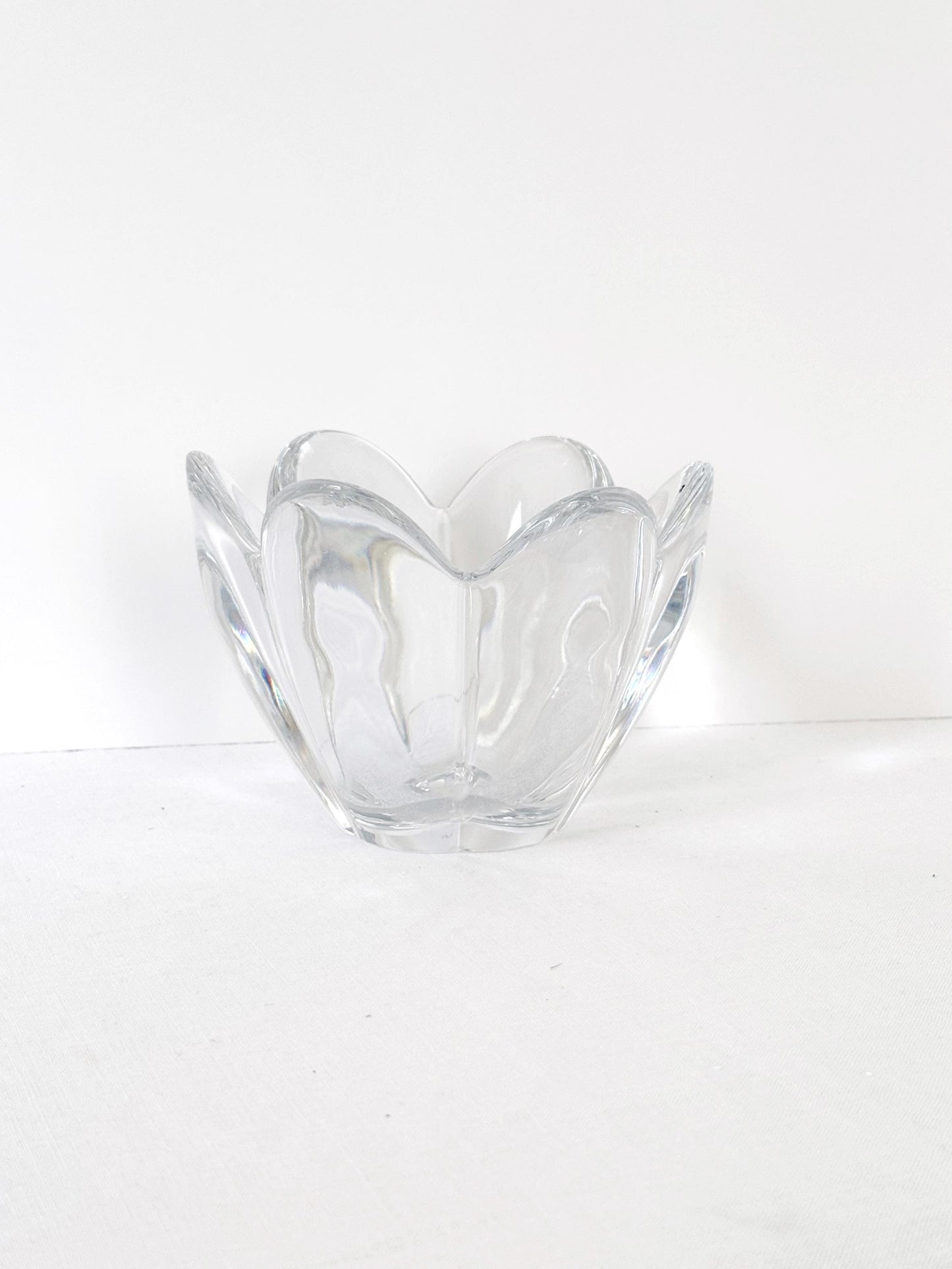 Flower Shaped Lead Crystal Vase