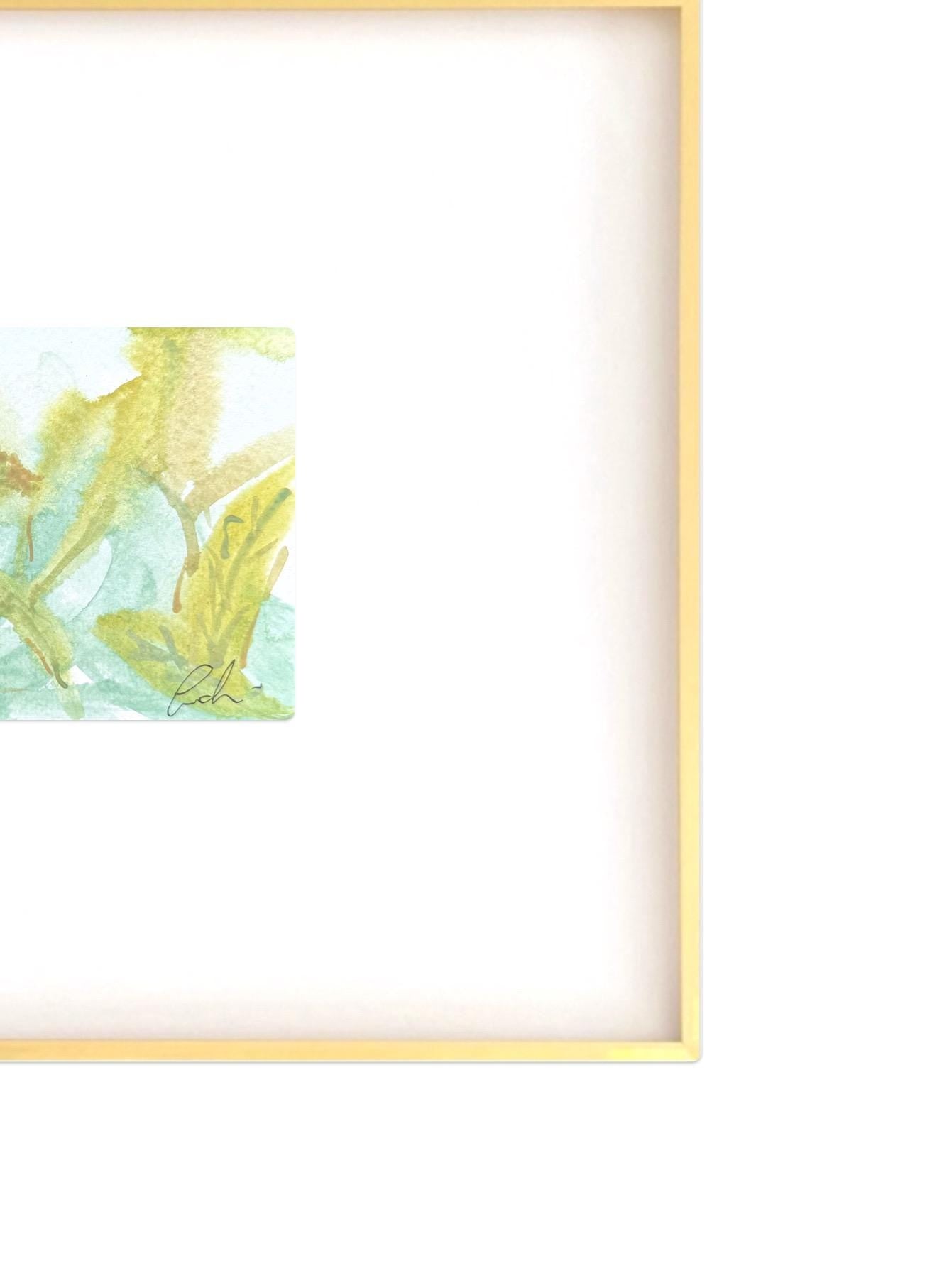 Abstract Watercolor Painting, Set of 3, 5"x7”, White Mat 11”x14”, Abstract Wall Art, Original Watercolor Painting, Turquoise, Pink, Pastel