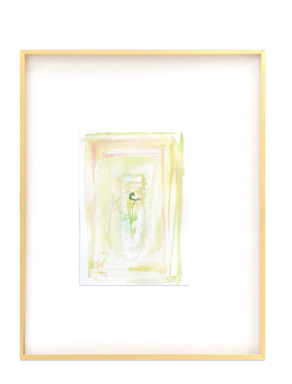 Abstract Watercolor Painting, Set of 3, 5"x7”, Turquoise, Pink, Pastel