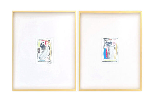 Framed Artwork, Abstract Mixed Media Watercolor on Paper, Neutral Artwork, Minimalist, Home Decor, Abstract Wall Art, Modern Home Decor