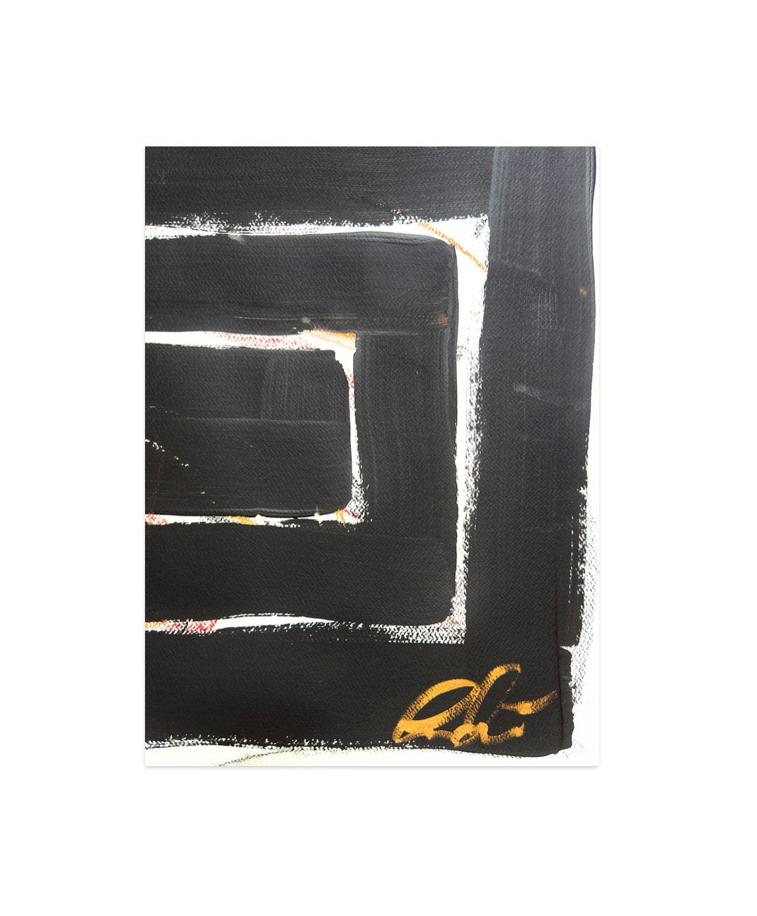 Large Original Abstract Mixed Media Painting on Paper, Size 18”x24”, Black & White Painting, Original Artwork, Minimalist Art, Neutral Art