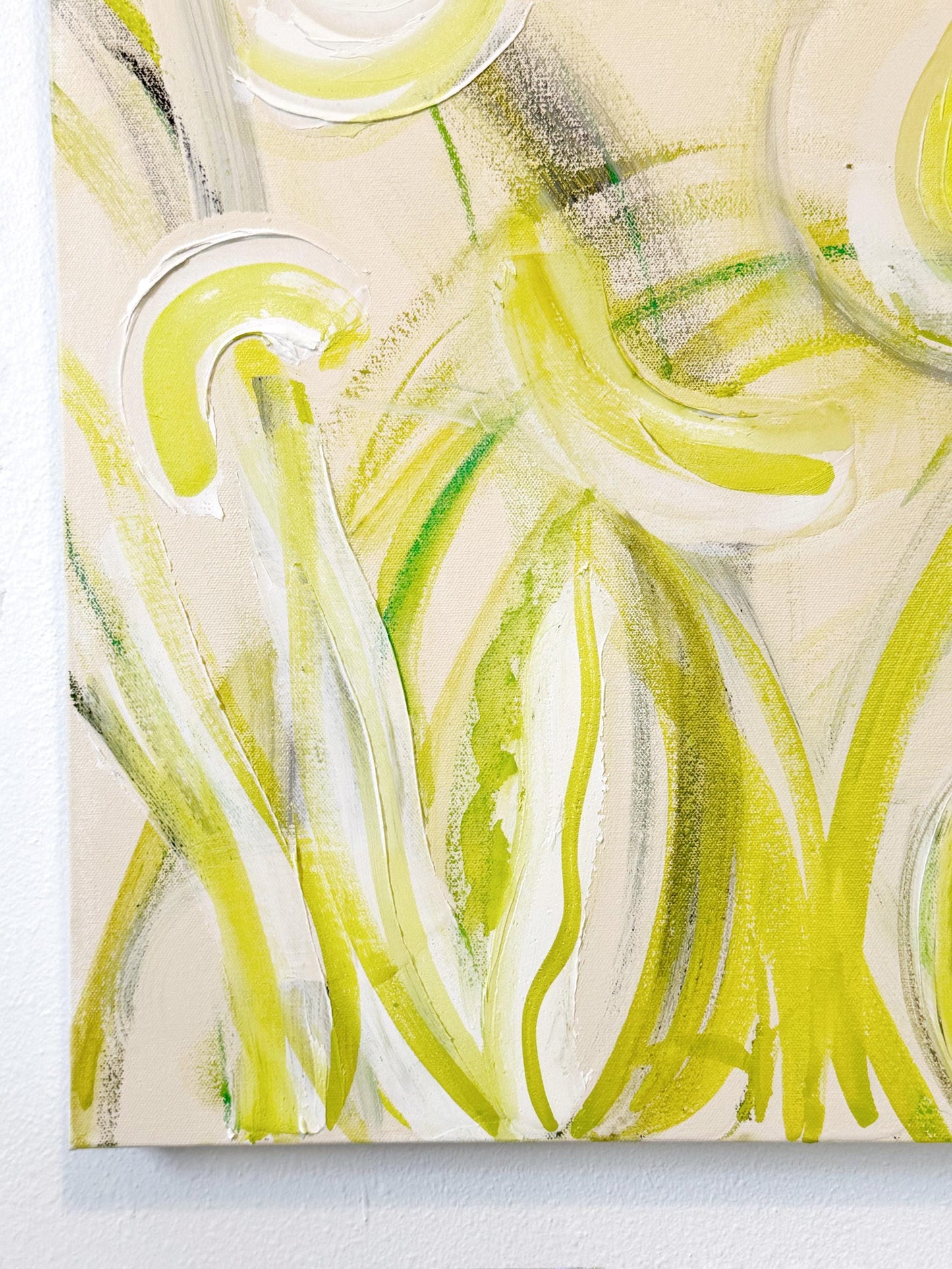 Original Abstract Mixed Media Painting on Canvas, Firmament, Pink, Green, Neutral Artwork, Abstract Art, Original Abstract Artwork