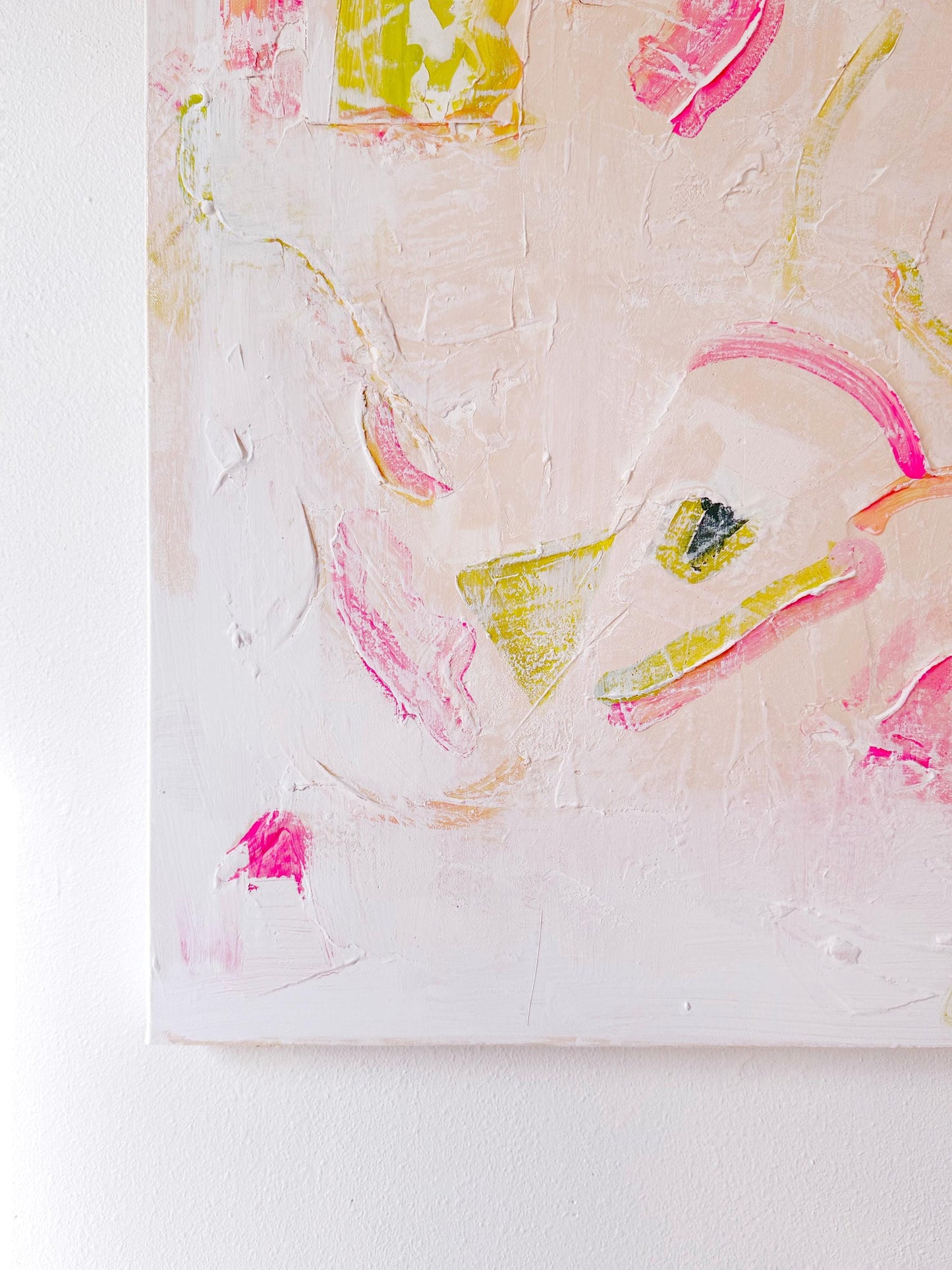 Original Abstract Mixed Media Painting on canvas, Size 24”x30”, White Abstract Painting, Texture Painting on Stretched Canvas