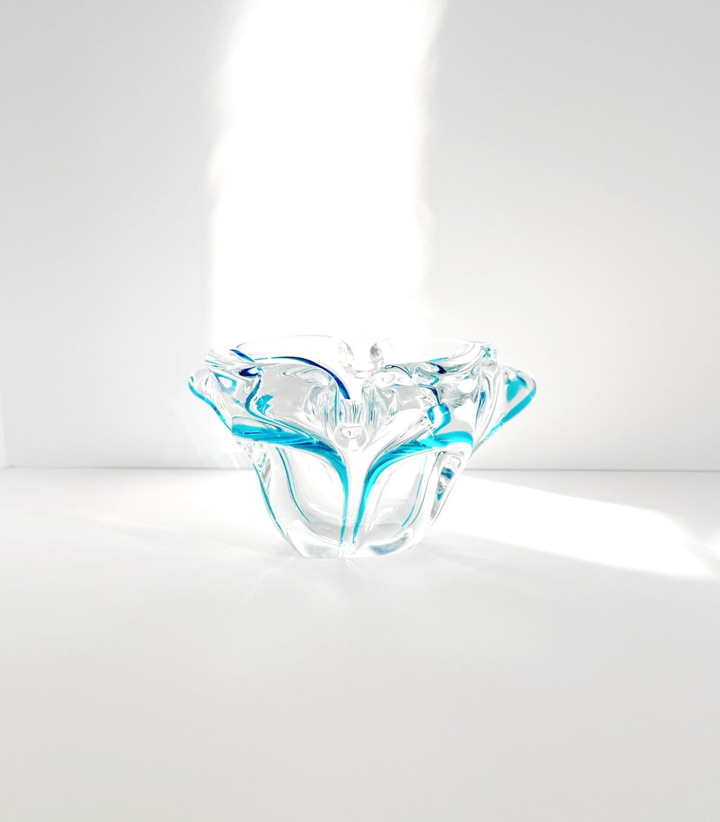 Blue Crystal Butterfly Shaped Candy Dish