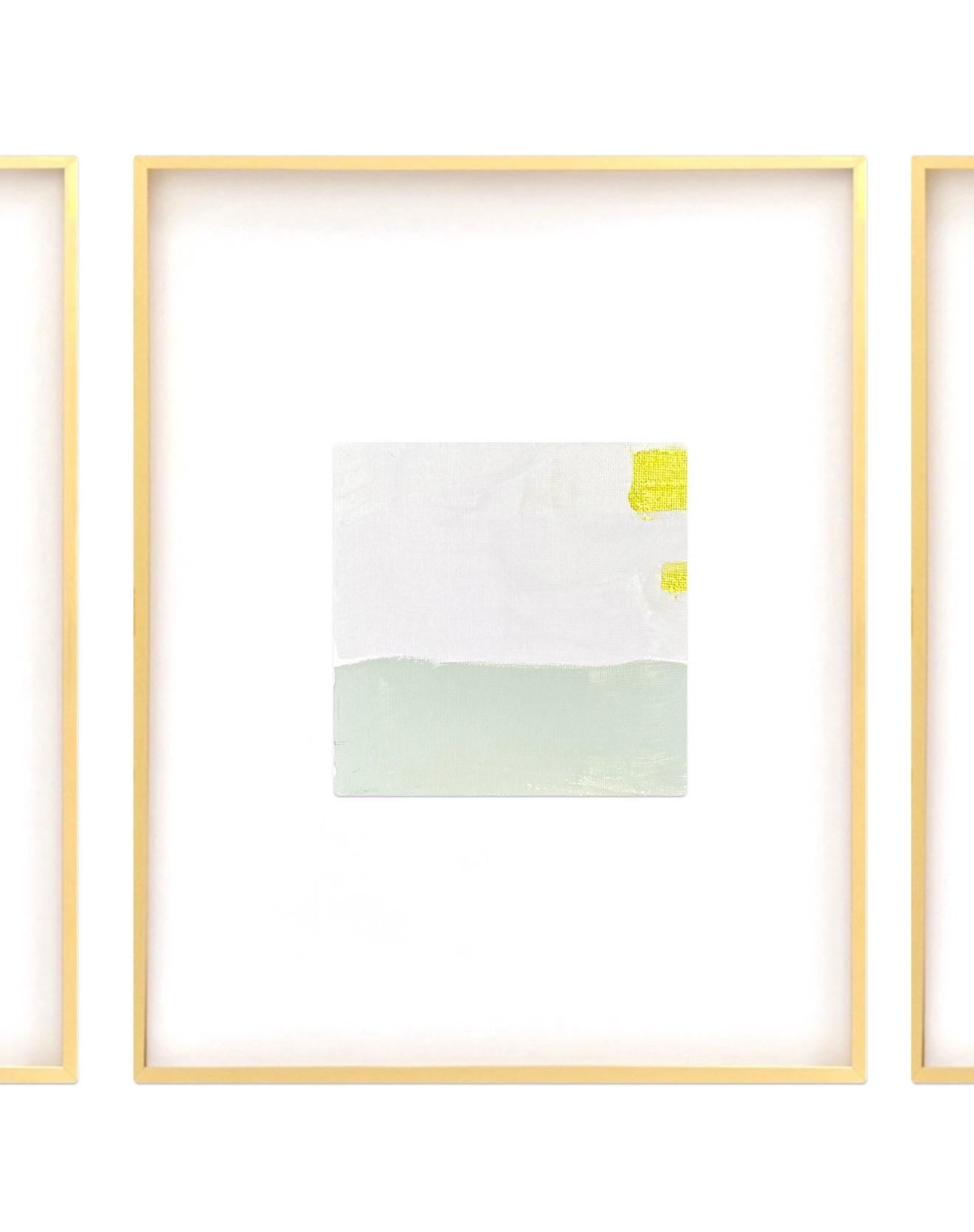 Original Abstract Mixed Media Painting, Set of 3, Abstract Wall Art, 5”x5” (Mat size 11”x14”), Neutral Artwork, Artwork for Interior Design