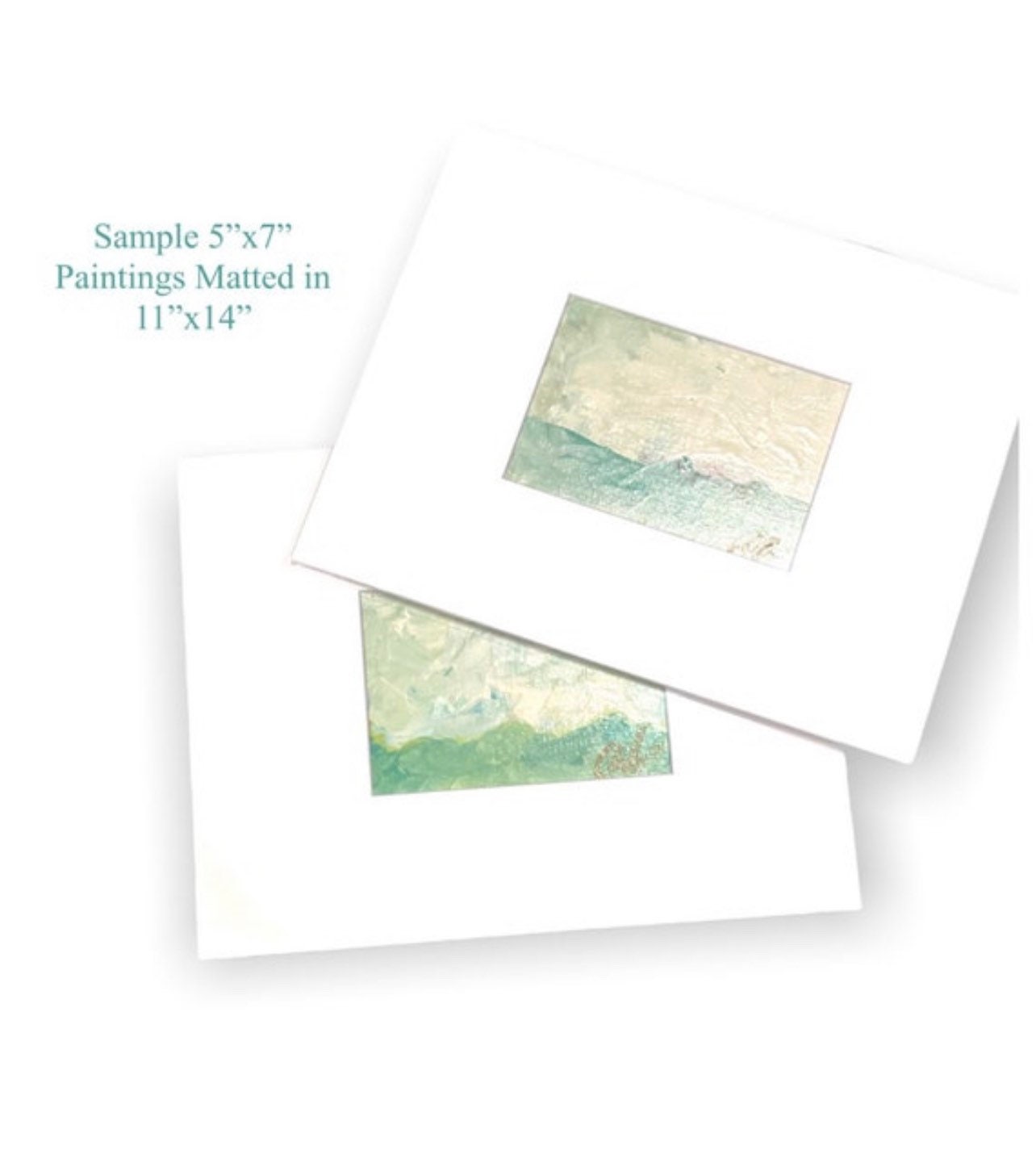 Original Abstract Mixed-Media Painting, Size 4”x6”, Matted in 8”x10”, Ready to Frame, Abstract Artwork, Original Artwork, Small Art, Napa 2