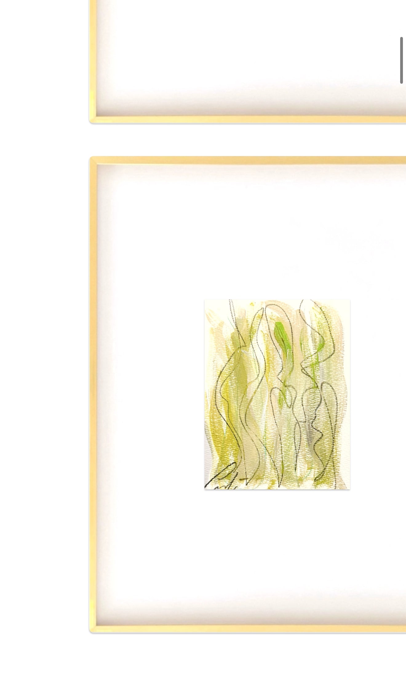 Original Abstract Mixed Media Paintings, Set of Two Framed