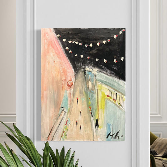 Original Abstract Mixed Media Painting on Canvas, Size 24”x30”, Neutral Artwork, Pastel Artwork, Large Canvas Artwork