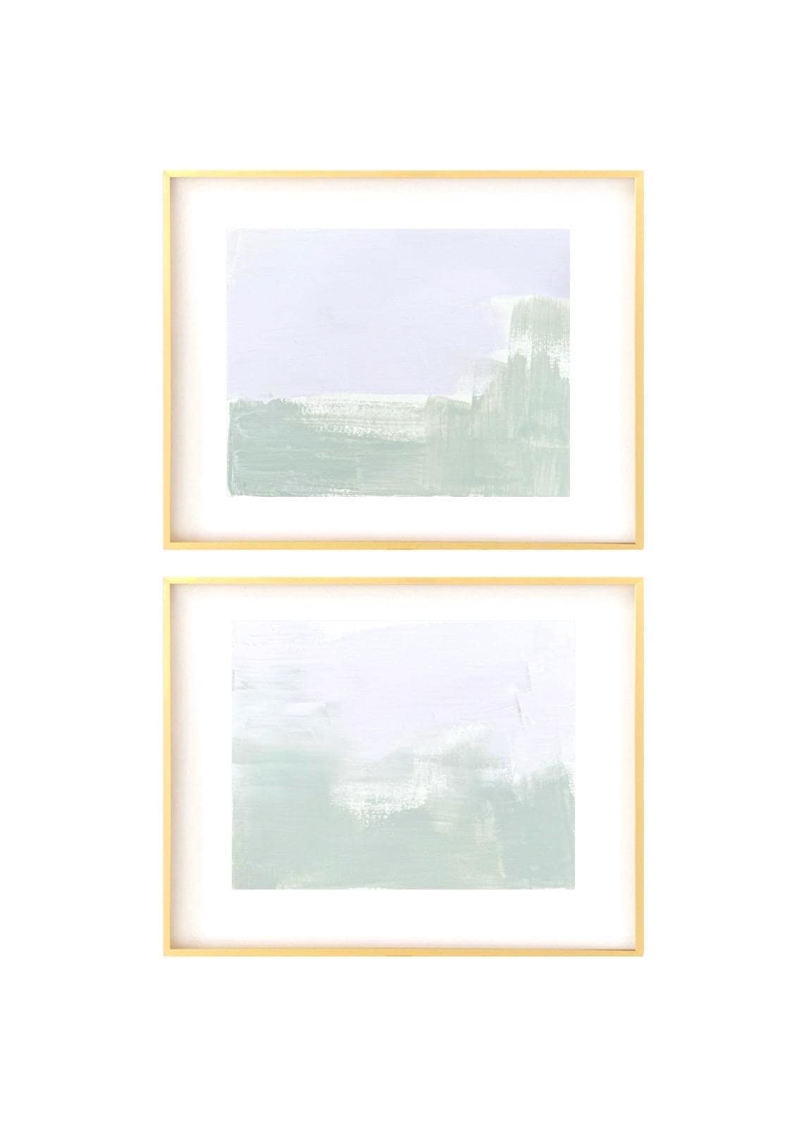 Original Abstract Mixed Media Painting, Set of 2, Abstract Wall Art, 5”x7” (Mat size 11”x14”), Neutral Artwork, Artwork for Interior Design