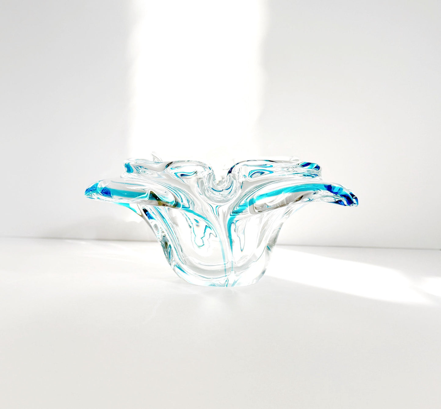 Blue Crystal Butterfly Shaped Candy Dish
