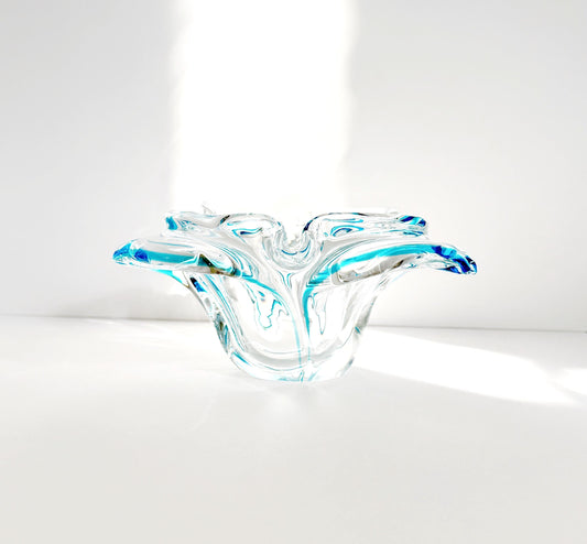 Blue Crystal Butterfly Shaped Candy Dish