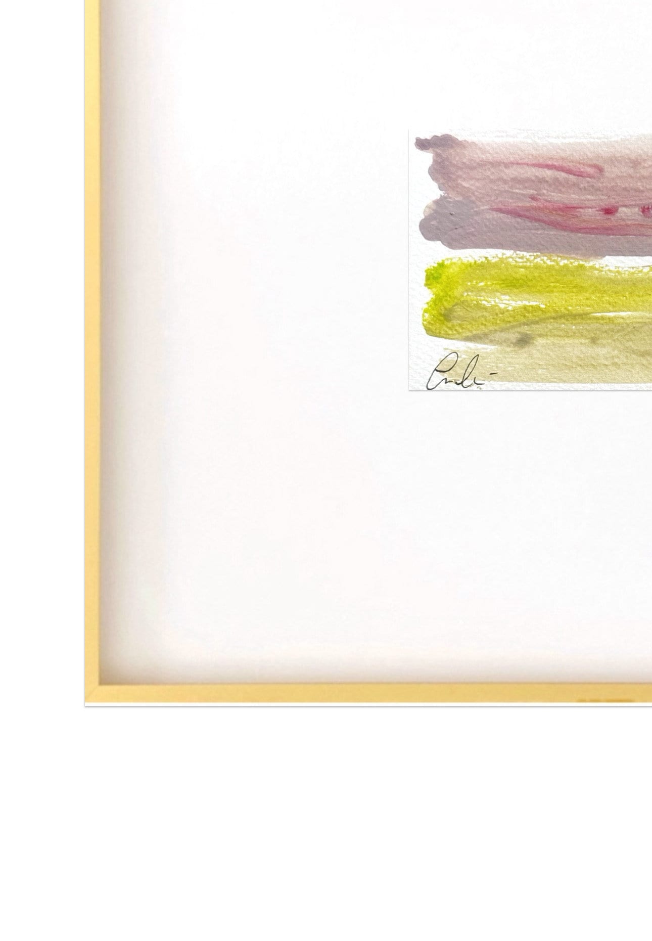 Original Abstract Mixed-Media Painting, Size 4”x6”, Matted in 8”x10”, Ready to Frame, Abstract Artwork, Original Artwork, Coastal Art