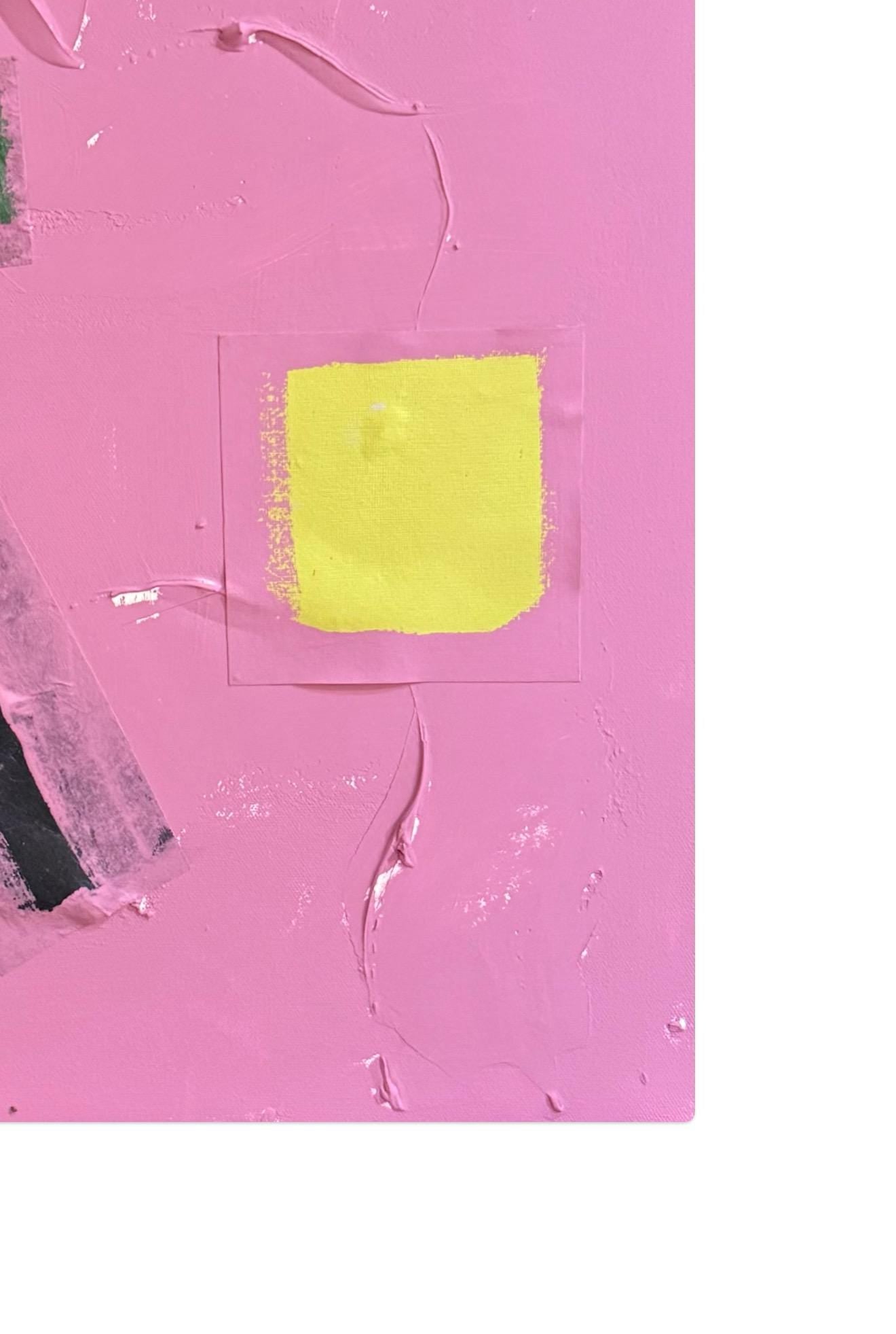 Original Abstract Mixed Media Paintings on Canvas, Set of Two, 18”x24”, Pink Abstract Art, Pink Texture Painting, Original Artwork