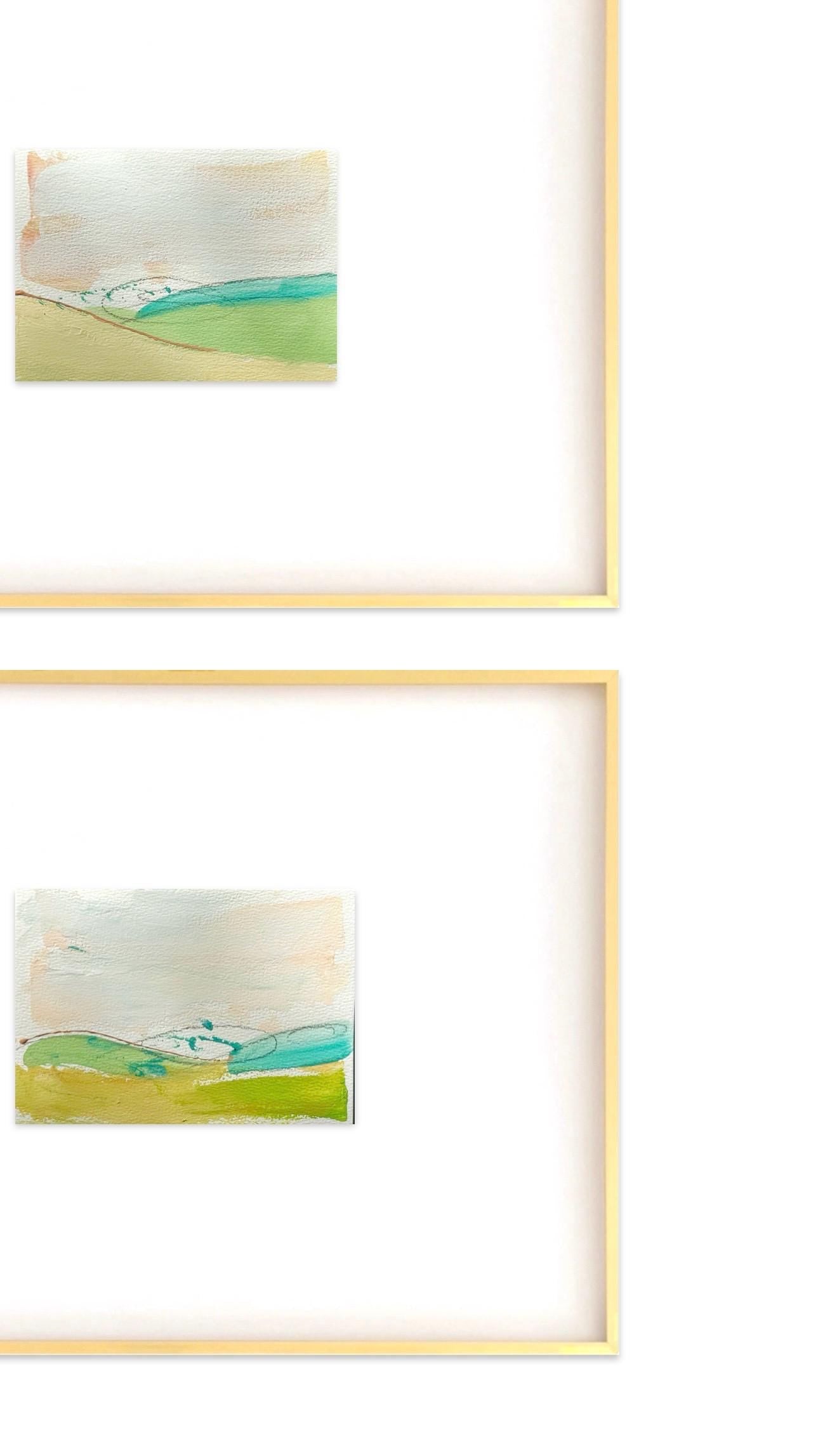 Original Abstract Mixed Media Painting, Set of 3, Abstract Wall Art, 5”x5” (Mat size 11”x14”), Neutral Artwork, Artwork for Interior Design