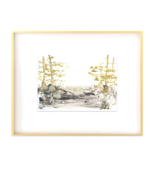 Abstract Watercolor Painting Landscape Painting, Abstract Art, Neutral Artwork, Watercolor Painting, Framed Artwork, Landscape Painting
