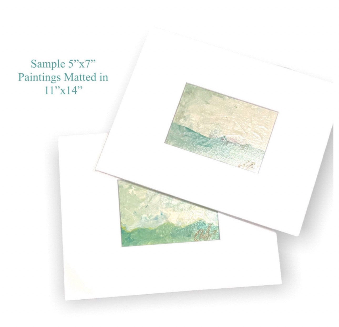 Pair of Original Abstract Nude Paintings, Figure Art, Abstract Art, Neutral Art, Female Nude Painting, Size 5”x8”