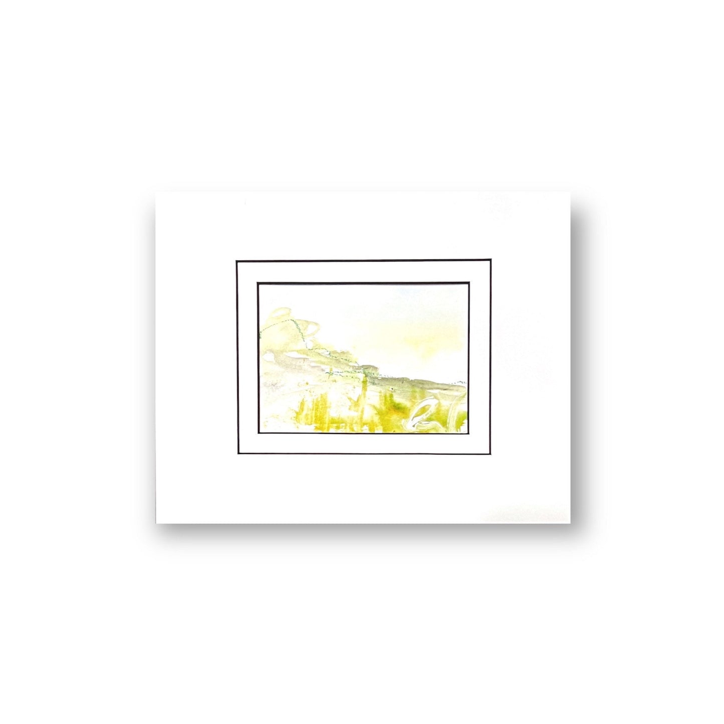 Original Abstract Mixed-Media Painting, Size 4”x6”, Matted in 8”x10”, Ready to Frame, Abstract Artwork, Original Artwork, Small Art, Napa 2