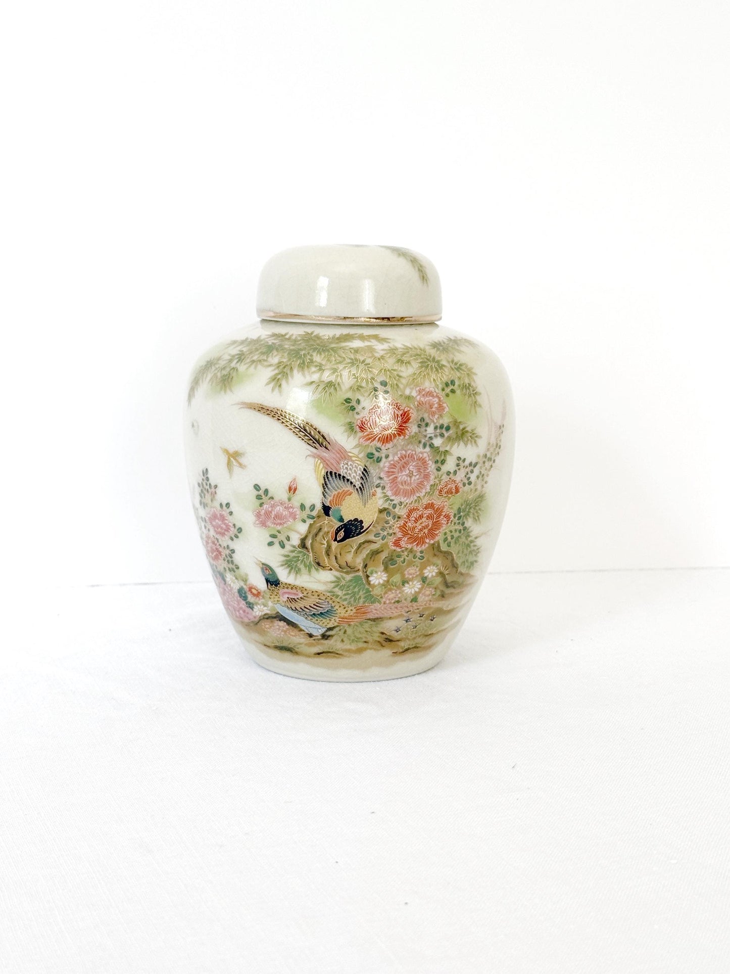 Handpainted Japanese Ginger Jar